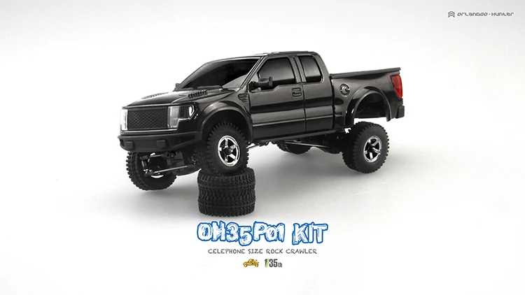 Orlandoo Hunter Rc Crawler Raptor Pickup Truck For Ford P01 F150 Assembled Model 1/35 Kit  Diy Parts