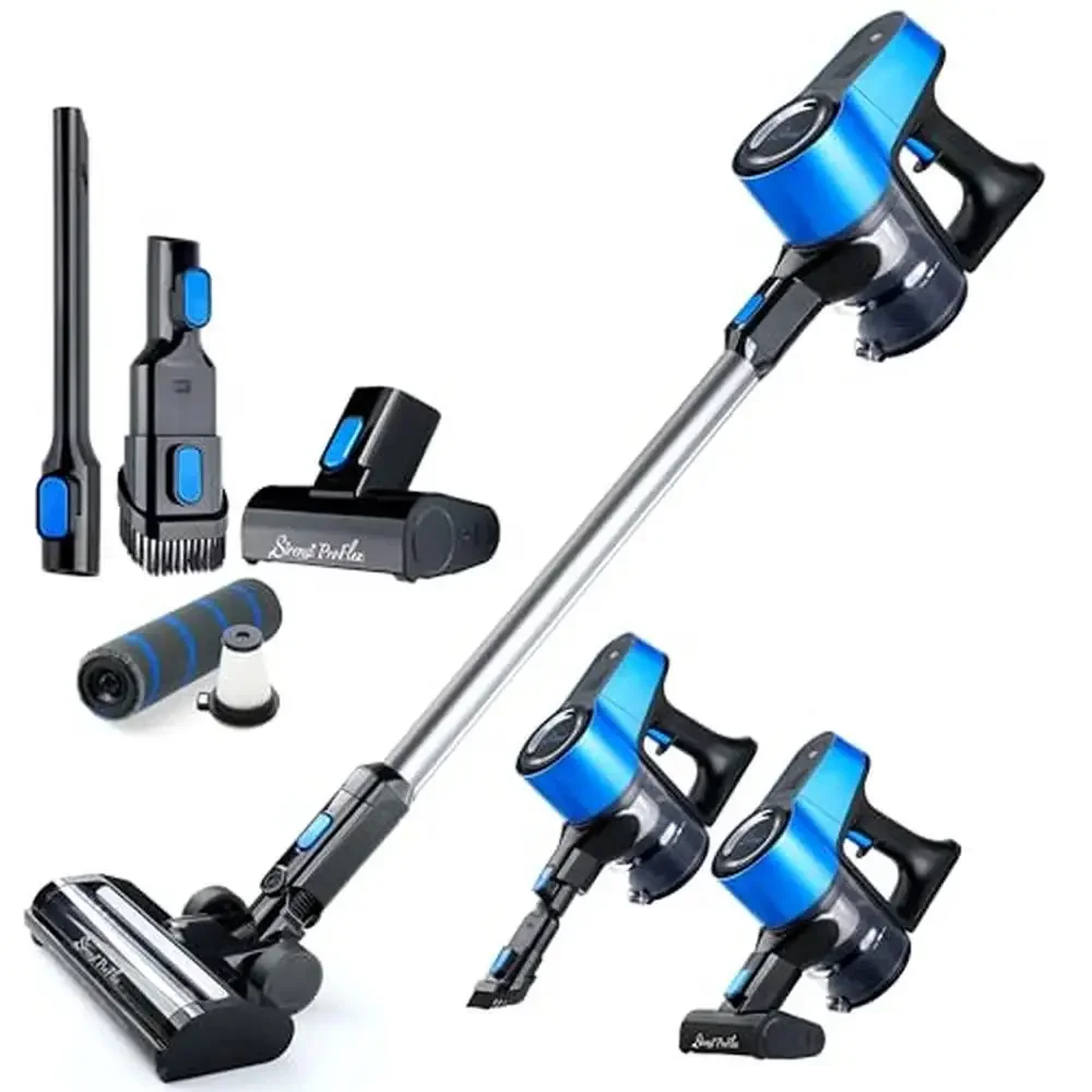 Cordless Stick Vacuum Cleaner ProFlex PetVac 2-in-1 Powerful Suction Motor Pet Hair Removal Multi-Surface Cleaning Portable &