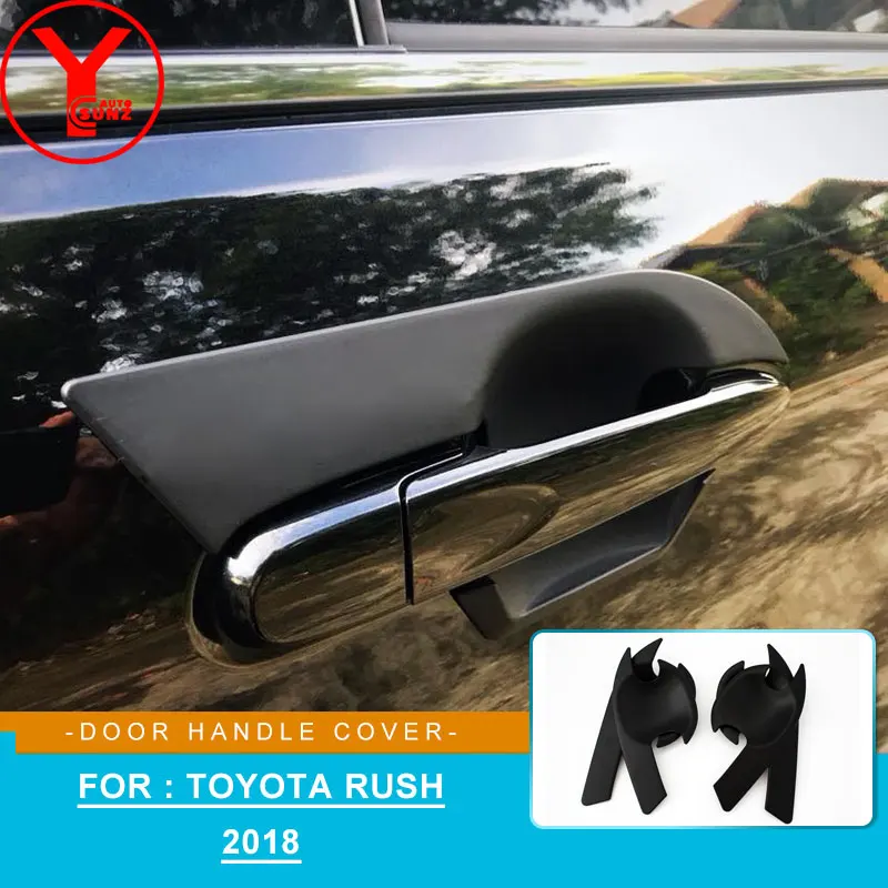 

black door handle bowl covers For toyota rush 2018 ABS car styling parts auto stickers accessories For Toyota Rush 2018 YCSUNZ