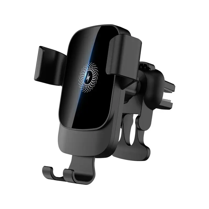 Solid Wireless Car With Phone Holder 15W Fast Charging Automatic Clamping Phone Holder