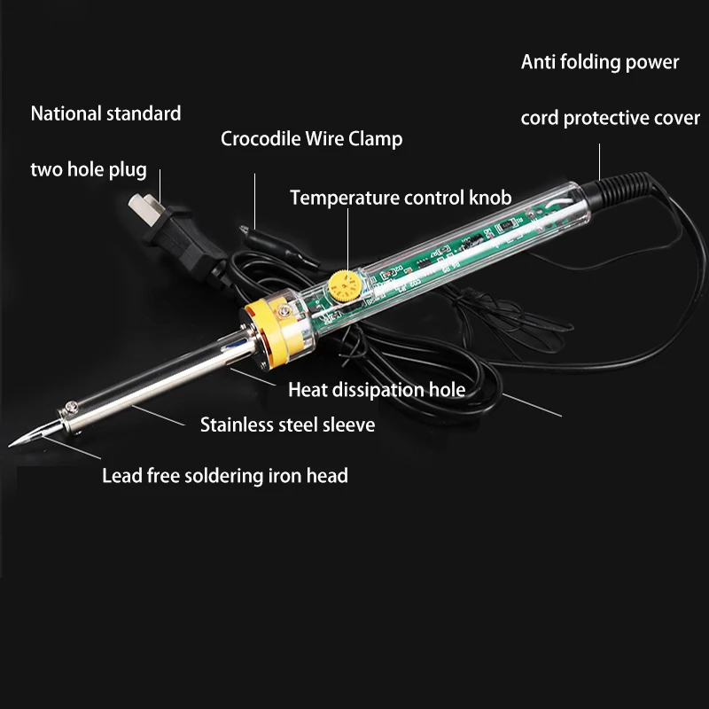 905 Adjustable Temperature External Heating Type Soldering Iron Pen 60W Electronic Circuit Repair Soldering Iron Tool