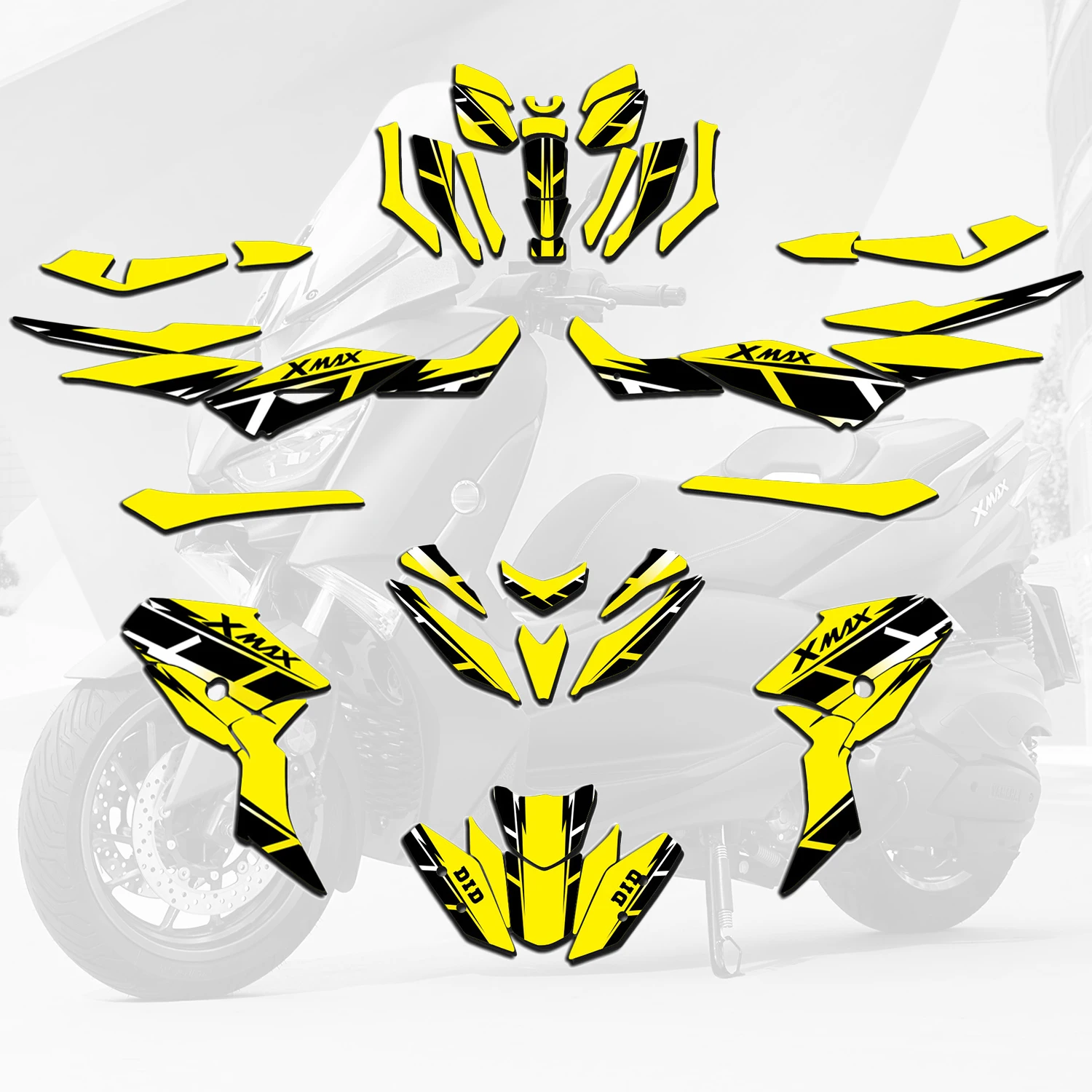 Scooter Fairing Body Graphics Decals Stickers Kit for Yamaha X-MAX 300 X-MAX 400 XMAX 300 400 2017 2018 2019 2020 2021 2022