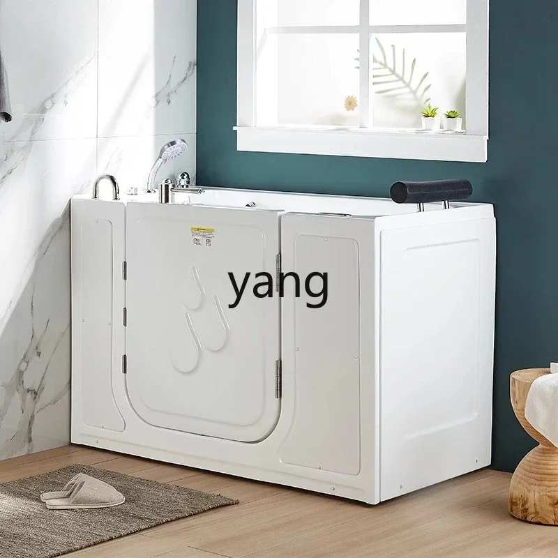 LTT the elderly barrier-free safety bathtub walk-in low threshold side door thermostatic heating bathtub