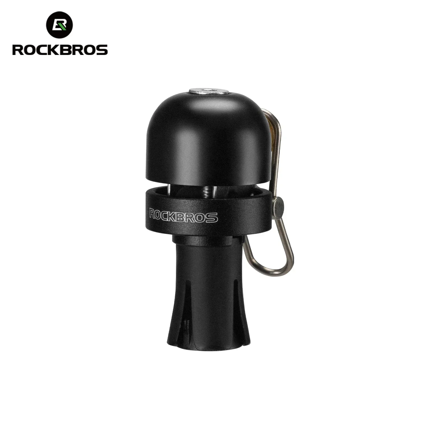ROCKBROS Lenkerstecker, Fahrradklingel, 80 dB, klarer lauter Klang, rostfrei, MTB, Rennrad, Hupe, geeignet für 22,2 mm Griff, Staubstopfen