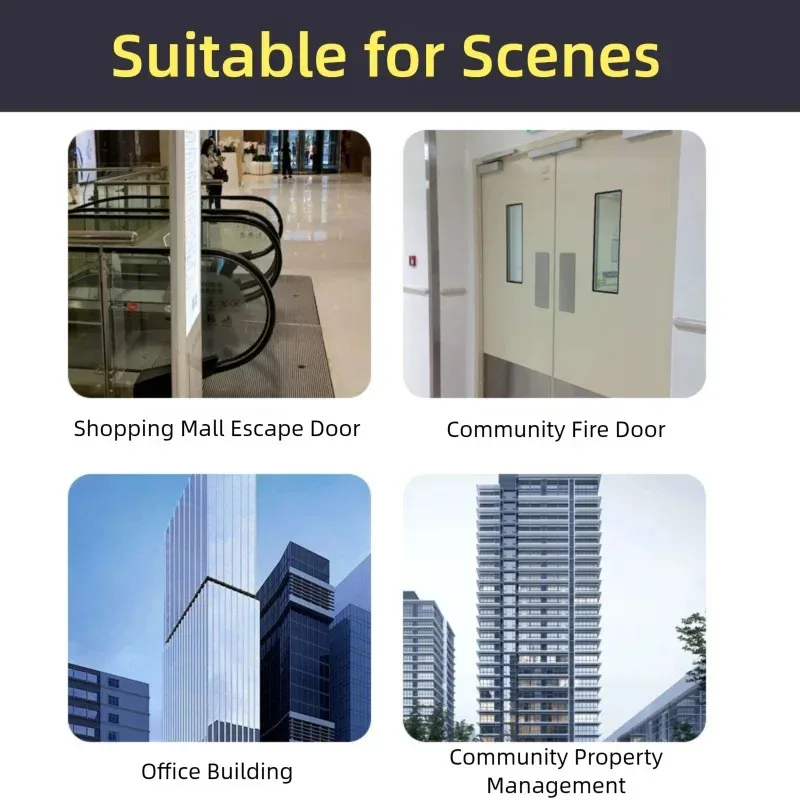 Stainless Steel Fire Lock Escape Door Corridor Door Universal Door Lock Complete Set Of Convenient Installation Universal Lock