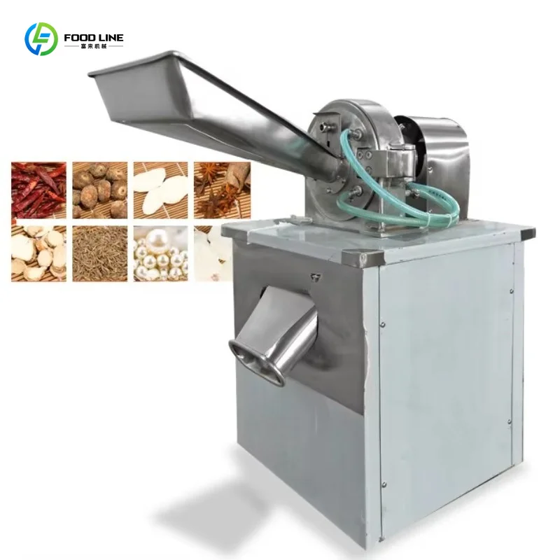Customized Commercial General China Flour Mill Pulverizer Process Almond Spice Food And Bark Into Fine Powder