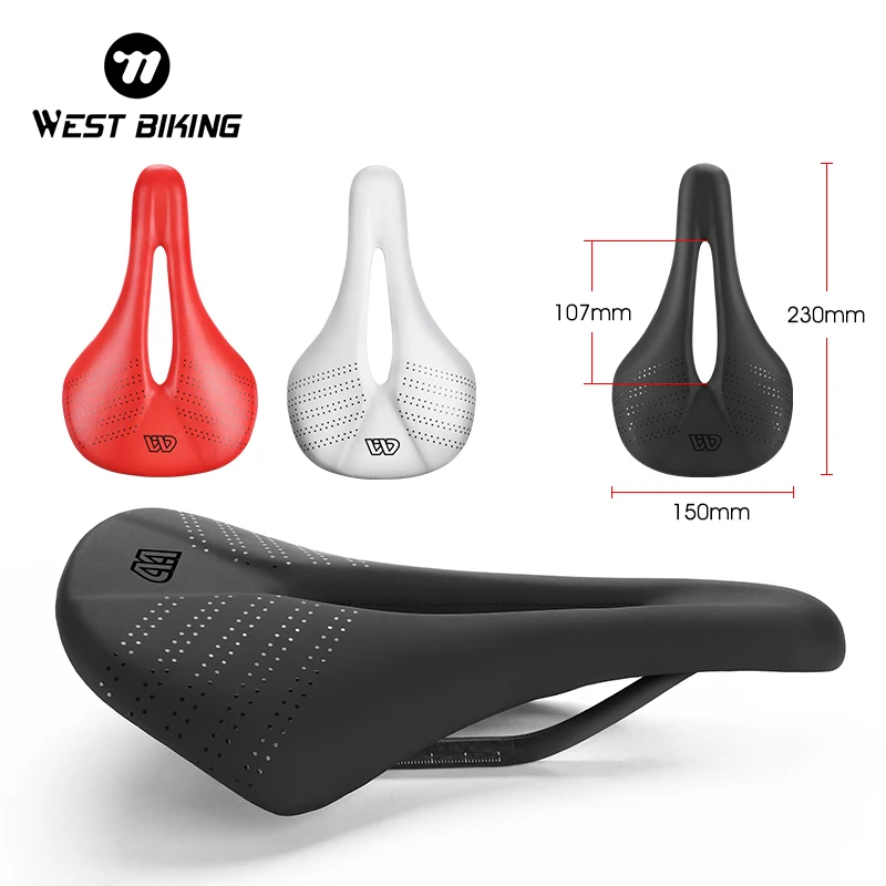 

WEST BIKING Bike Saddle MTB/Road Carbon Triathlon Power Bicycle Saddles for Men Women Race Bicycle Seat Cushion Cycling Seating