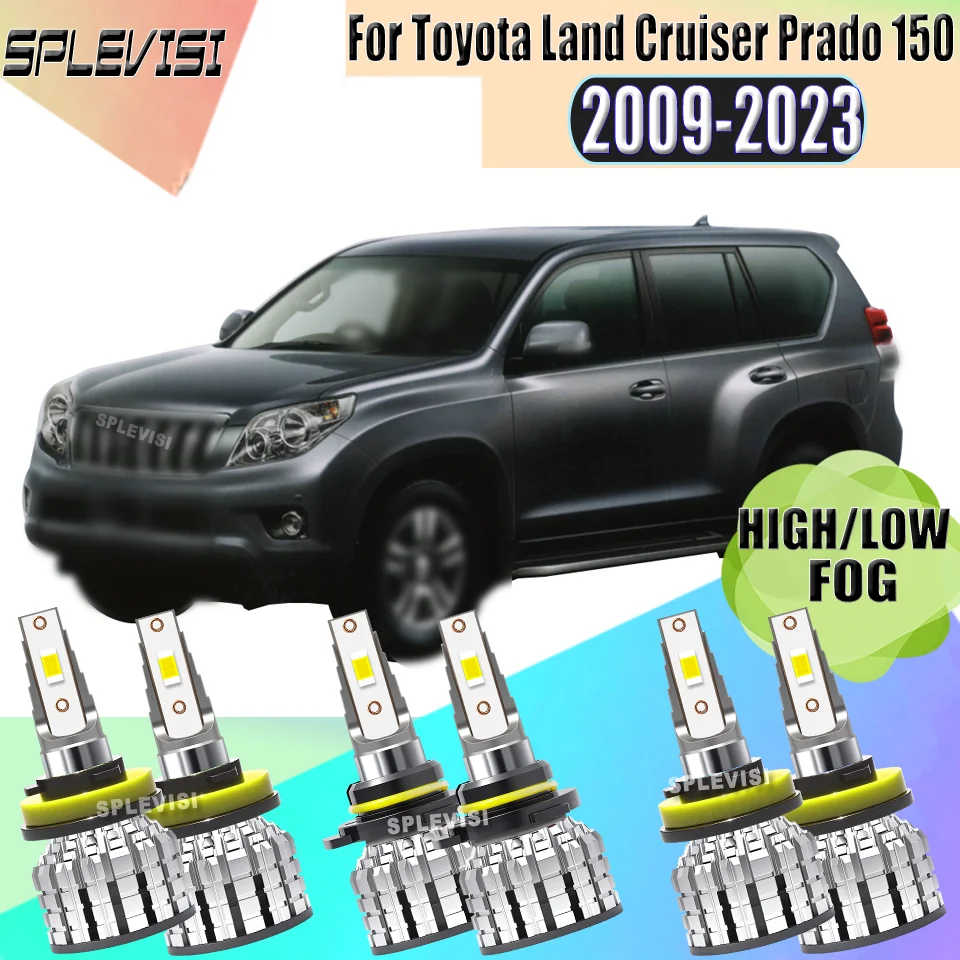

Plug And Play Car LED Headlight Fog Lamp Earthquake Resistance And Impact Resistance For Toyota Land Cruiser Prado 150 2009-2023