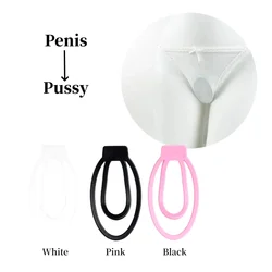 FUFU Clip Panty Chastity Belt Anti-Cheating Chastity Device Fake Bottom Cock Cage Mimic Female Pussy Adult Toys Clearance  Price