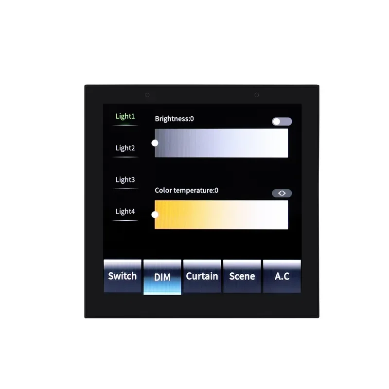 X4 4-inch smart screen switch curtain scene air conditioner graffiti Zigbee smart home control panel