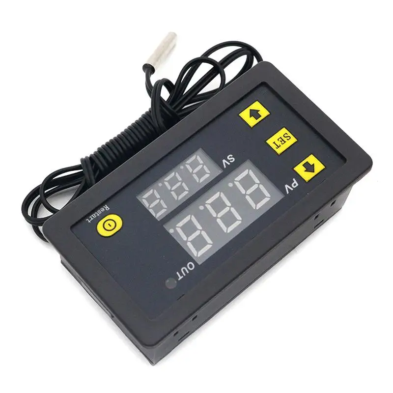 1PcsLed Display Thermostat With Heating/Cooling Controller W3230 12V24V AC110‑20V Probe Wire 20A Digital Temperature Control