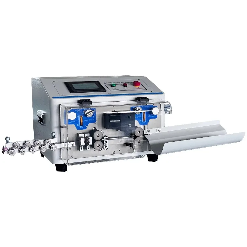 

Stripping and crimping machines for cutting purposes