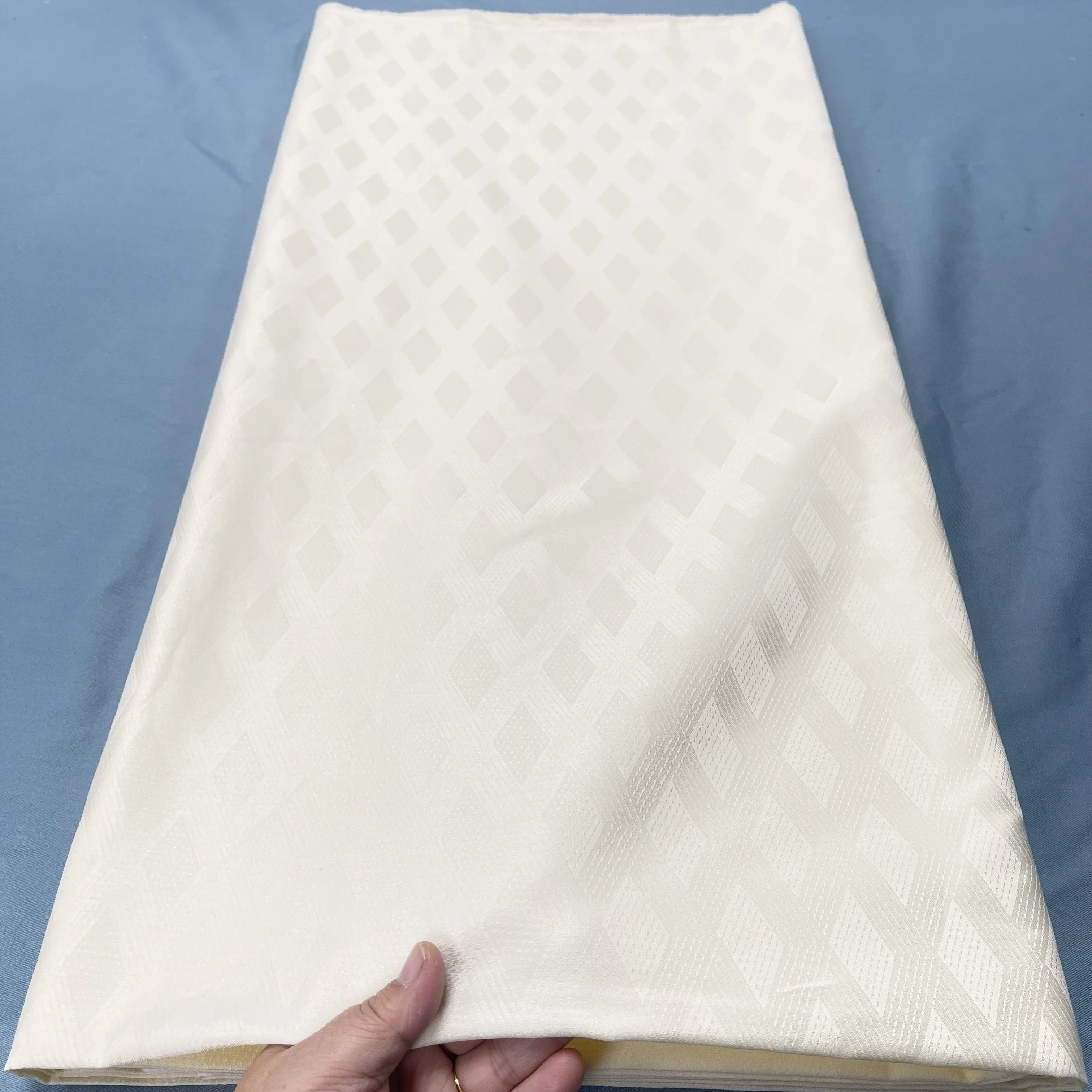 2026 Nigeria Soft Atiku Material for Men, 100% Cotton, White Swiss Voile Fabric, African Suit Making, 5Yards