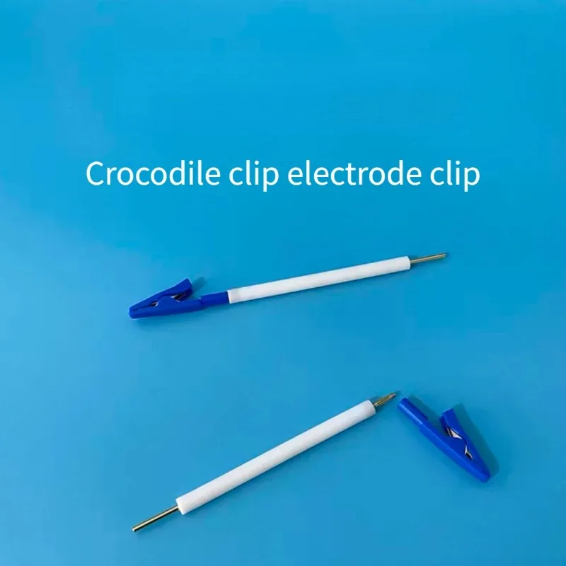 6/8*80mm Crocodile Clip Working Electrode Clamp for Graphite Metal Sheet Carbon Paper Sample Testing