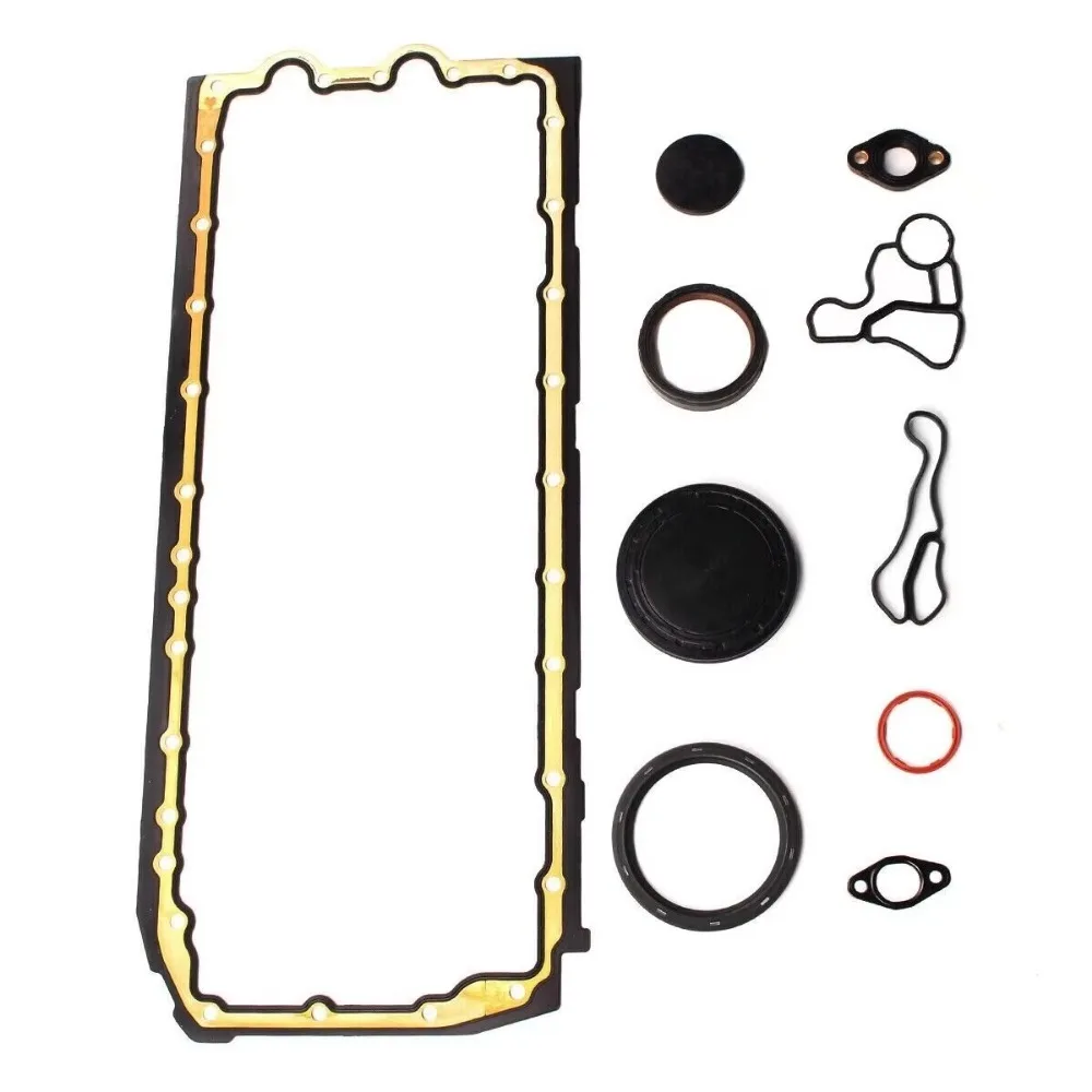 Conjunto de junta do cárter de óleo do motor, vedação do refrigerador de óleo, ajuste 3.0l l6 gás dohc para bmw m135i 335i 435i 535i 640i xDrive x5 x6 n55 n54 3.0l 07-18