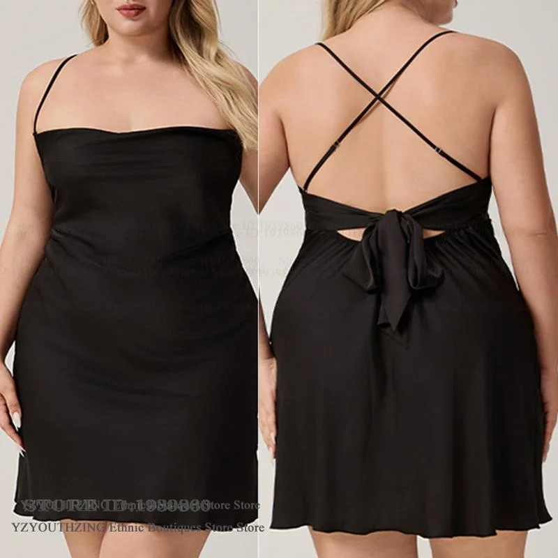

Plus Size Female Nightgown Sexy Lingerie Backless Night Dress Loungewear Elegant French Style Sleepwear Home Dress Satin Nighty