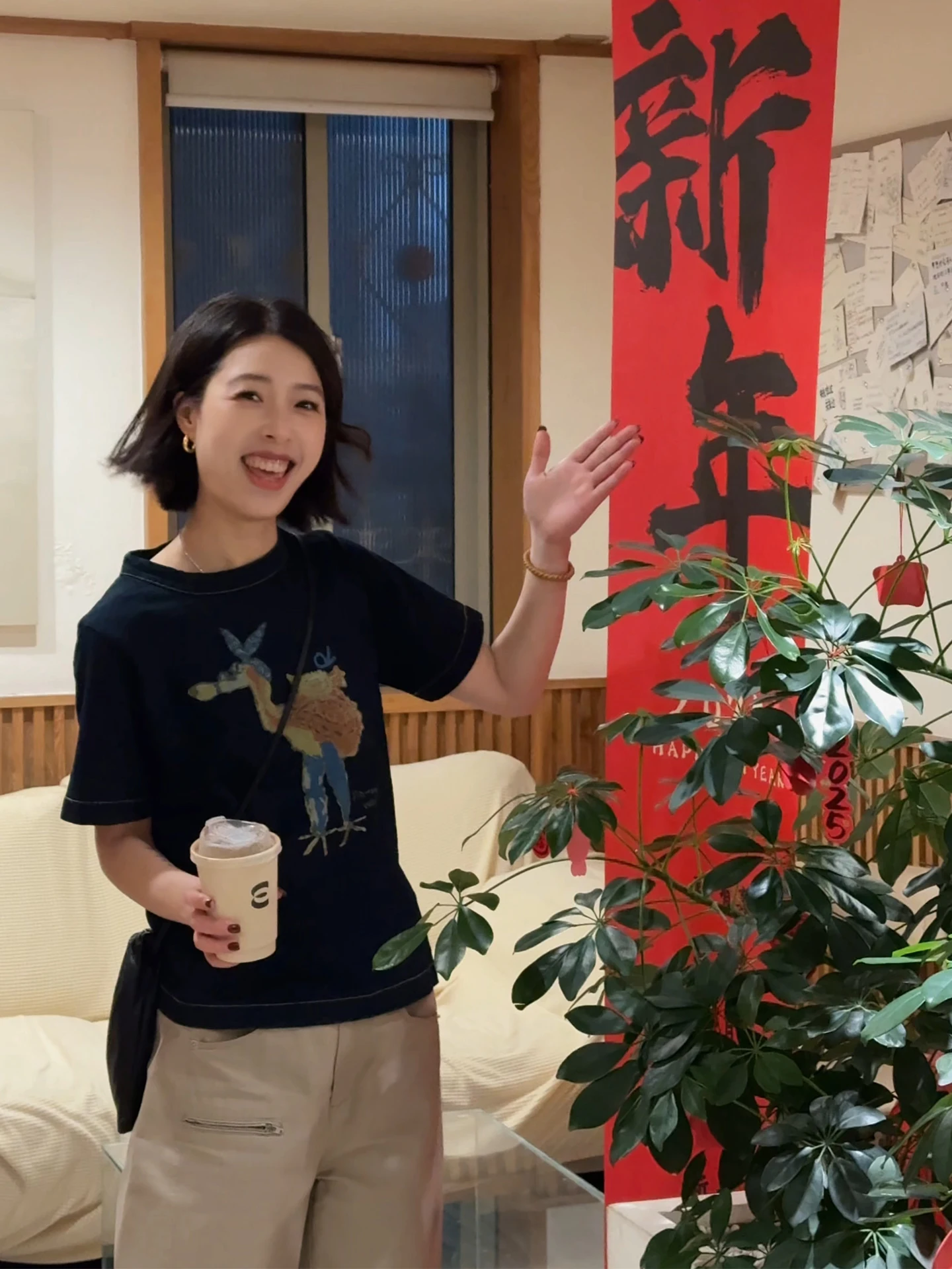 

Синий хлопковый женский свободный топ с круглым вырезом, летний, новый, простой, креативный, с животным принтом, для повседневной носки