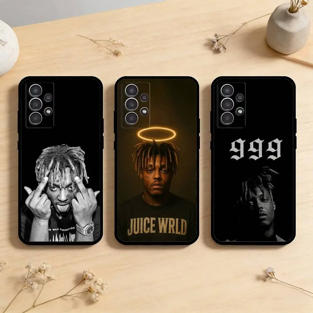 

AAA America rapper J-Juice W-Wrld Phone Case For Samsung Galaxy A73,A72,A71,A70,A53,A52,A51,Others Soft Black Cover