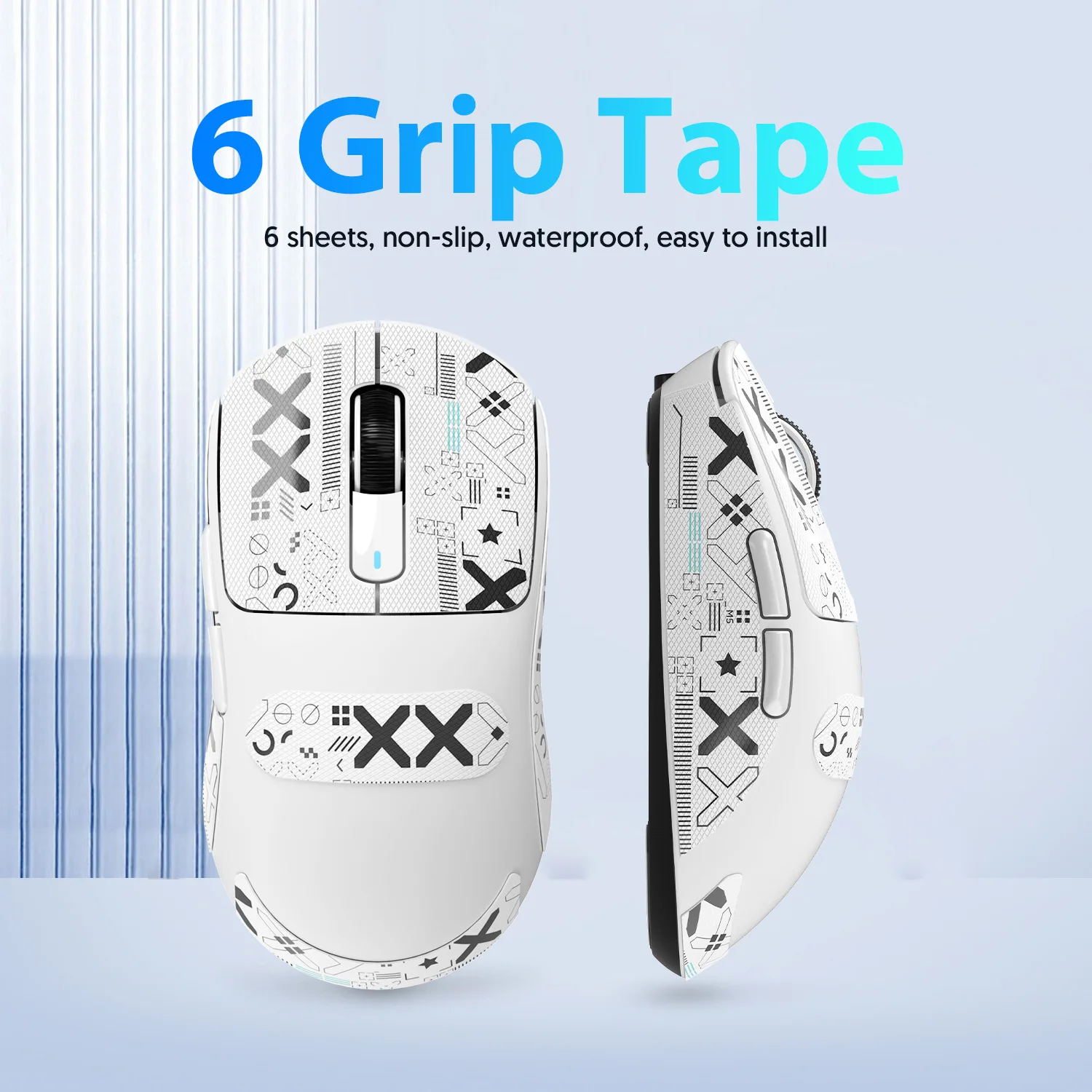 Gaming Mouse Sticker Non Slip Grip Tape Skate Handmade Suck Sweat Anti-Slip Sticker For ATTACK SHARK X11/X3/X6/R1/R2/R3