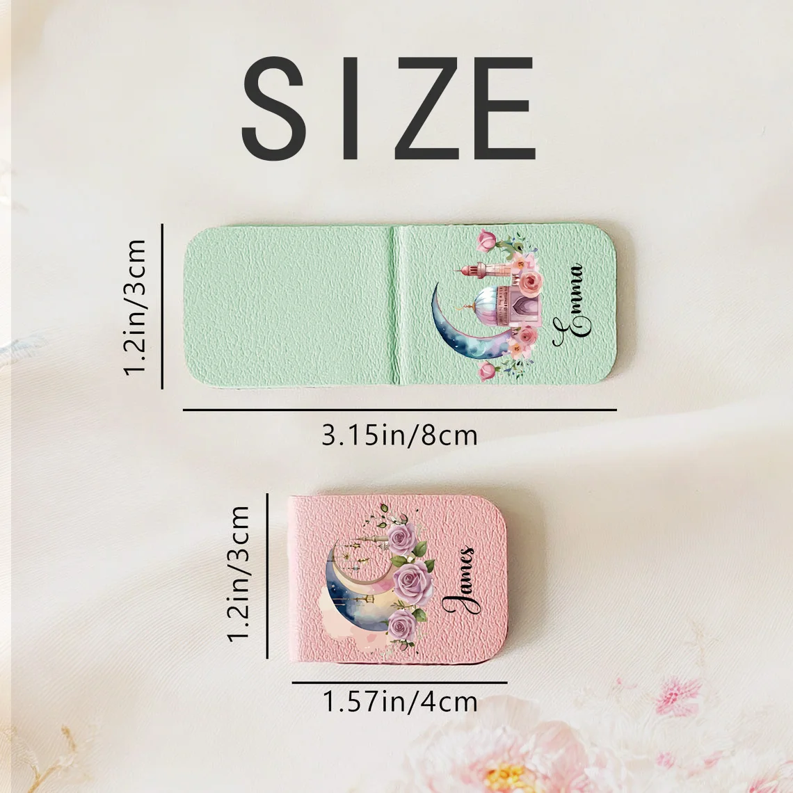 Marque-page avec nom avec château coloré, marque-page de château coloré en cuir personnalisé, marque-page magnétique personnalisé, anniversaire pour amoureux des livres, 1 pièce