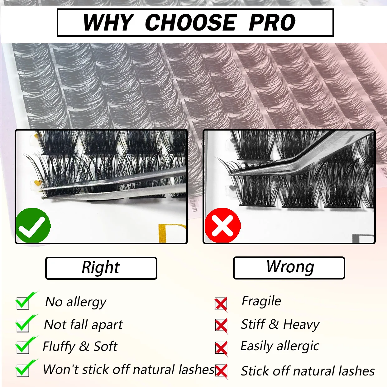 120 Cluster-Einzelwimpern D Curl 8–14 mm gemischtes Tablett, natürliche Wimpernverlängerung, 3D-Faux-Nerzwimpernbündel, Make-up-Tools