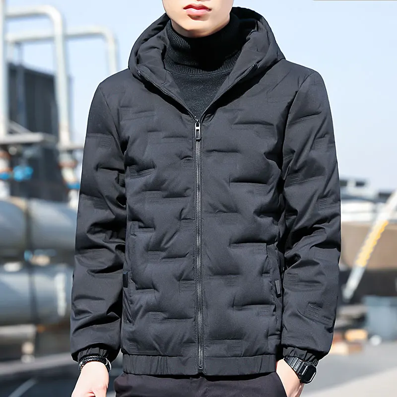 2023 New Winter Warm Cotton Coat Men's Casual Cotton Coat Thickened Windproof Fashion Cotton Coat Men's Trendy Coat