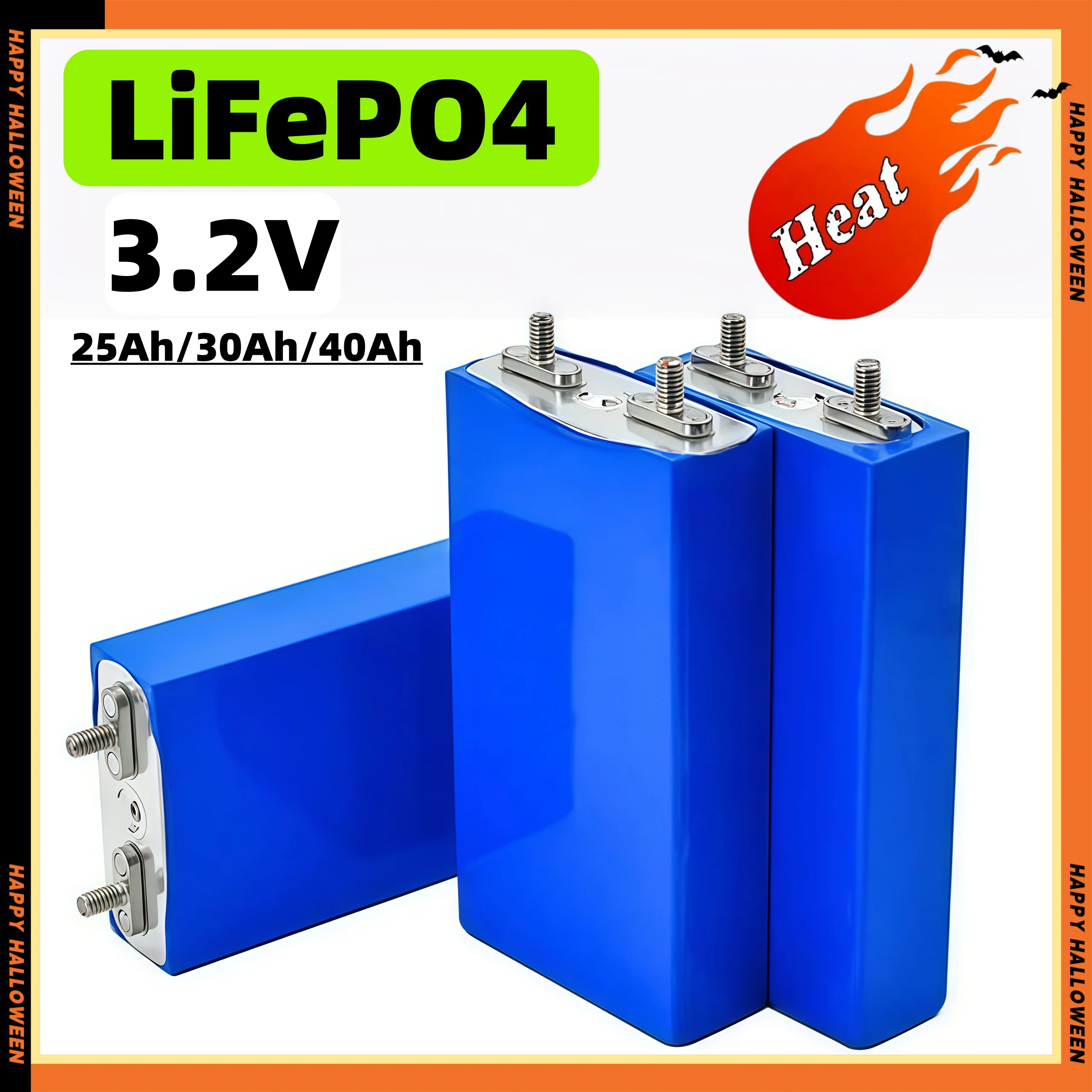 

Hot seller 3.2V 25Ah/30Ah/40Ah LiFePO4 Battery Cell Lithium Iron Phosphate Deep Cycles for DIY 12V 24V 36V 48V UPS Solar Power