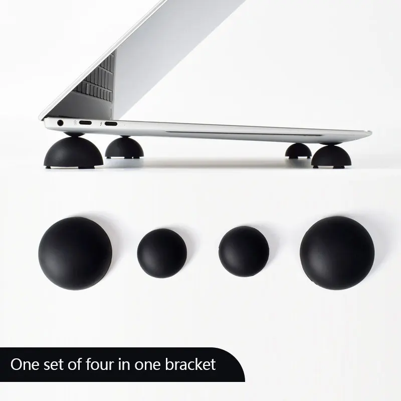 

Laptop heat dissipation ball, computer stand, foot pad, desktop height increasing heat sink, portable suspended invisible
