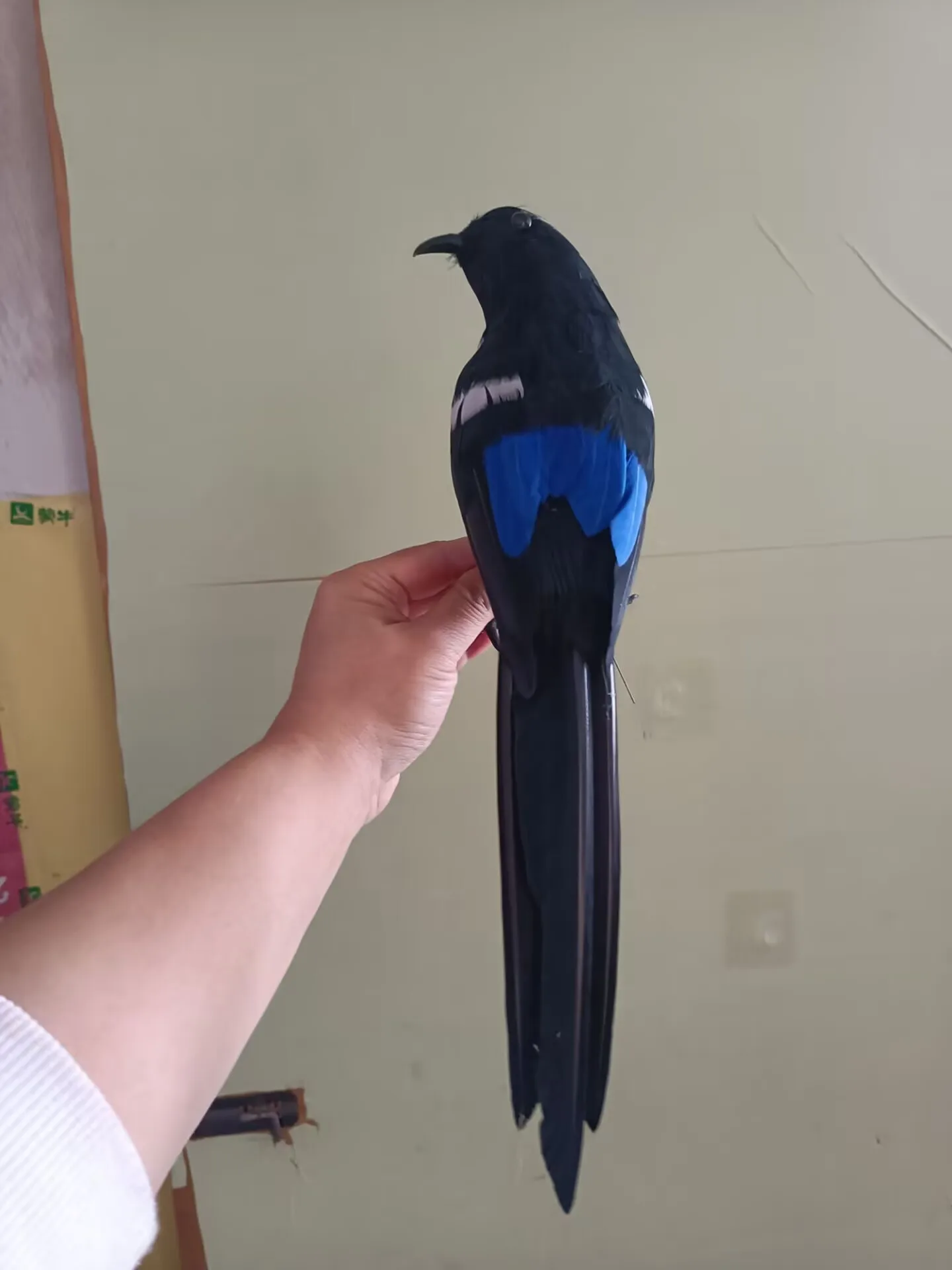 cute simulation foam&feather turned magpie model home garden decoration bird gift about 32cm a0150