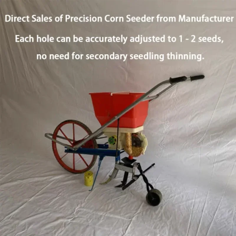 

Multi-Row Multi-Functional Hand-Push Seeder - Vegetable & Herb Planter for Corn, Carrots, Spinach Seeds
