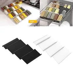 Housheold Spice Drawer Organizer 4 Layer Spice Rack Tray Seasoning Organizer Expandable Spice Rack Organizer for Bedroom Kitchen