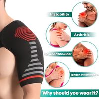 Knitted Compression Shoulder Brace Protection Breathable Shoulder Support Strap Durable Adjustable Shoulder Orthopedic Brace