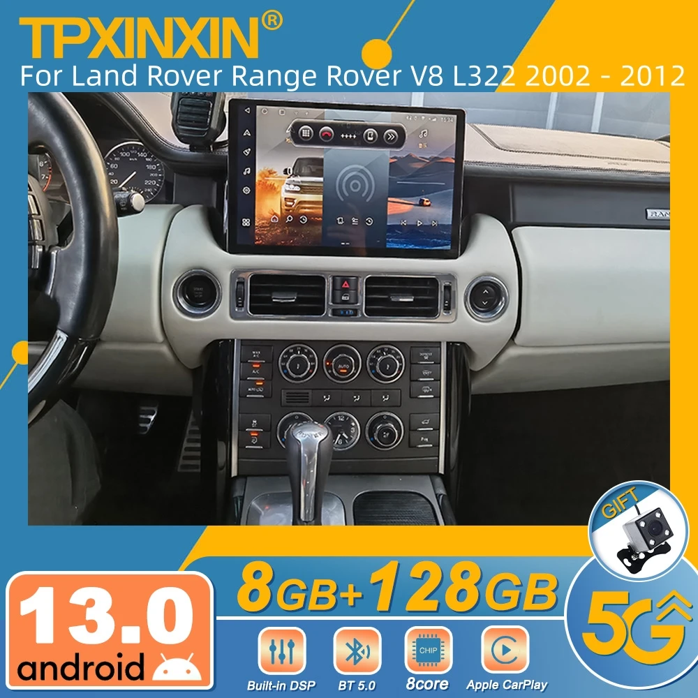 

Автомагнитола 2DIN для Land Rover Range Rover V8 L322 2002-2012, Android, стереоприемник, Авторадио, мультимедийный плеер, GPS навигация, головка