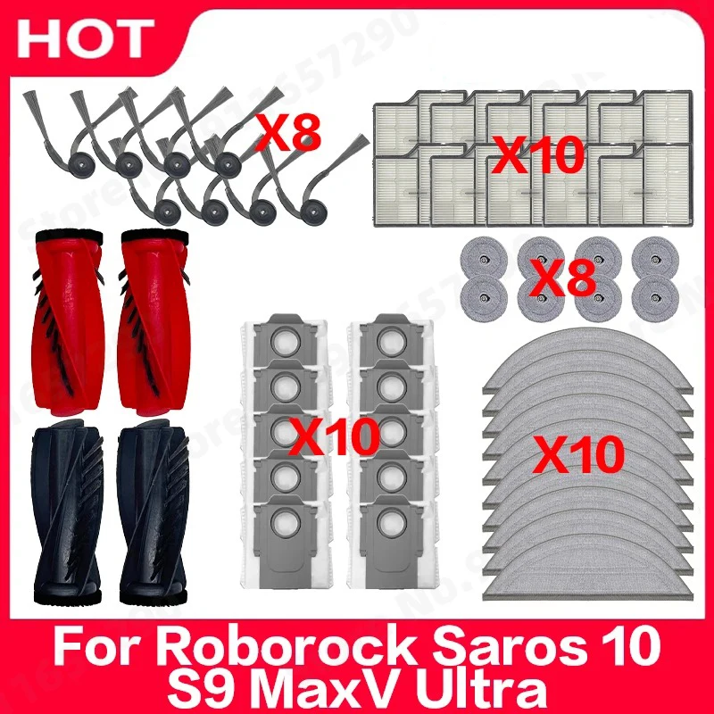 �y�Z�[�����zRoborock Saros 10 / S9 MaxV Ultra�Ή��������i ���C�����[���[ �T�C�h�u���V HEPA�t�B���^�[ ���b�v�N���X �_�X�g�o�b�O
