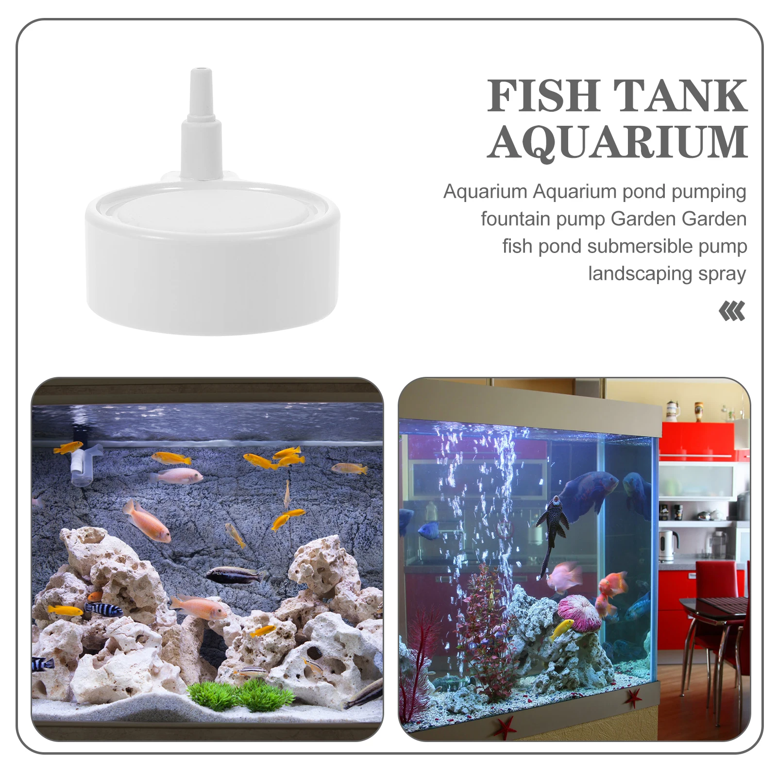 

Stone Durable Diffusers Aquarium Bubble Bubbler Fish Tank Hydroponic Supplies Oxygen Increasing Regulator ABS Nano