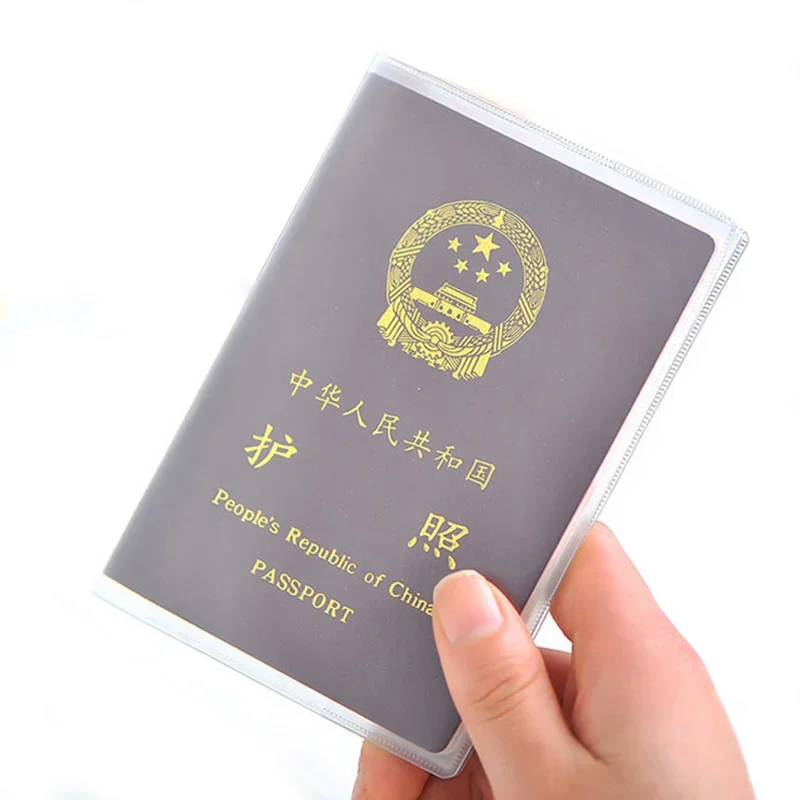 Waterproof Transparent Passport Cover Covers on The Passports Plastic Passport Sleeve Pass Holder