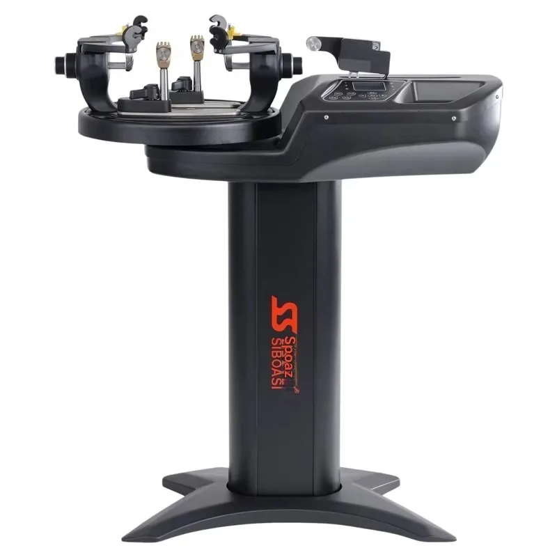 Intelligent badminton racket threading machine