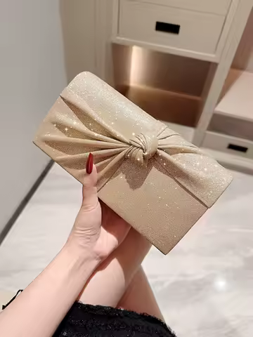 Women's Classic Cross Design Sparkling Flap Evening Bag Clutch Bag Party Bag Prom Bag Evening Bag Dress Bag Wedding Bag