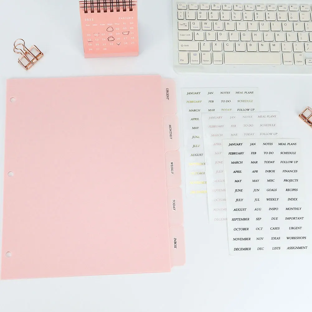 

Binder Dividers File Tabs PP Page Dividers Index Tabs for Documents Reports Presentations Journal Diary Notebooks Office