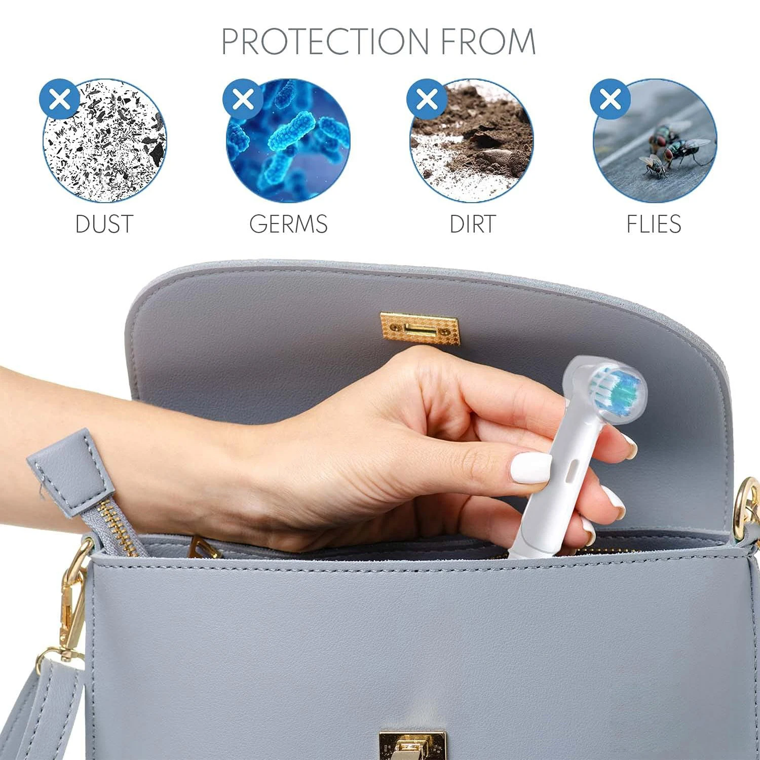 5/10Pc for Oral B Protective Cover for Braun Tooth Brush Heads Lid Stand Holder Electric Toothbrush Heads Keep Clean Travel Case