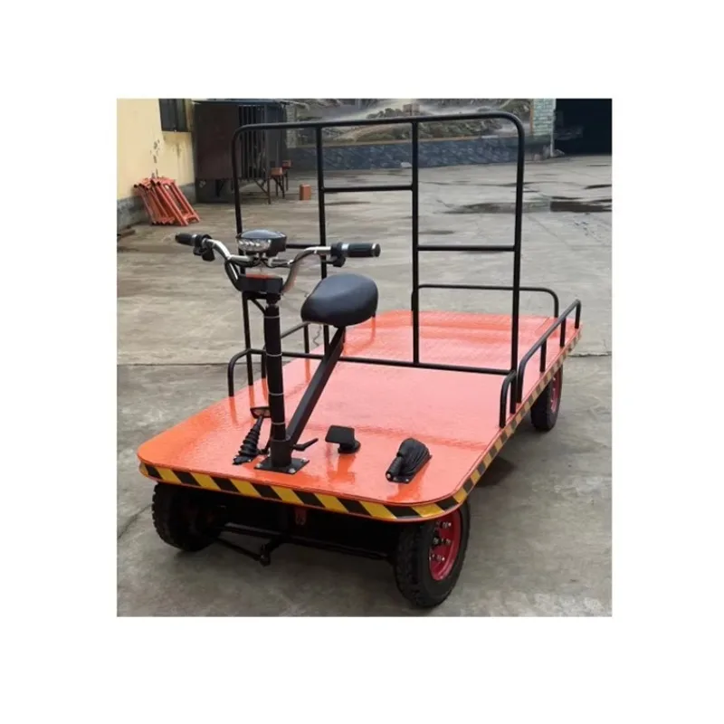 800kg Load Electric Platform Cargo Transport Electric Flat Car Warehouse Transfer Push Cart