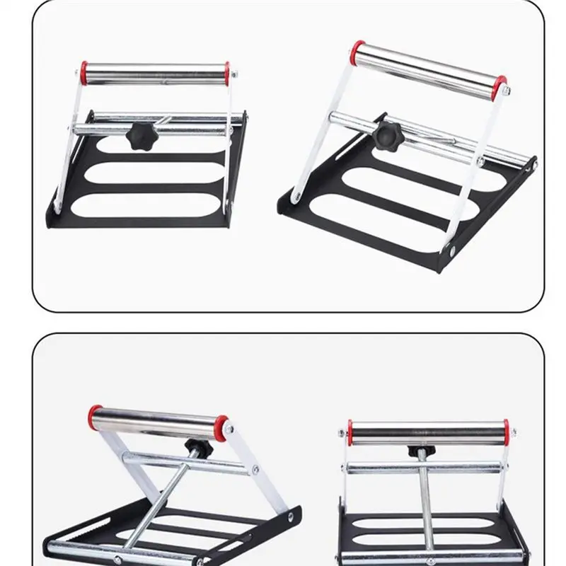 Premium-Woodworking Tool Adjustable Cutting Machine Support Frame With Foldable Miter Table Portable Design