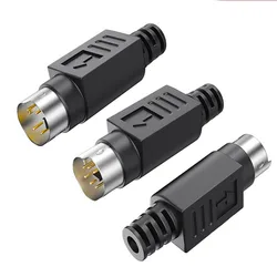 1PCS New High Quality 8Pin/6Pin/4Pin Mini DIN Plug S terminal PLC connector MD6 Pin Male DIY for Soldering Cables Connector