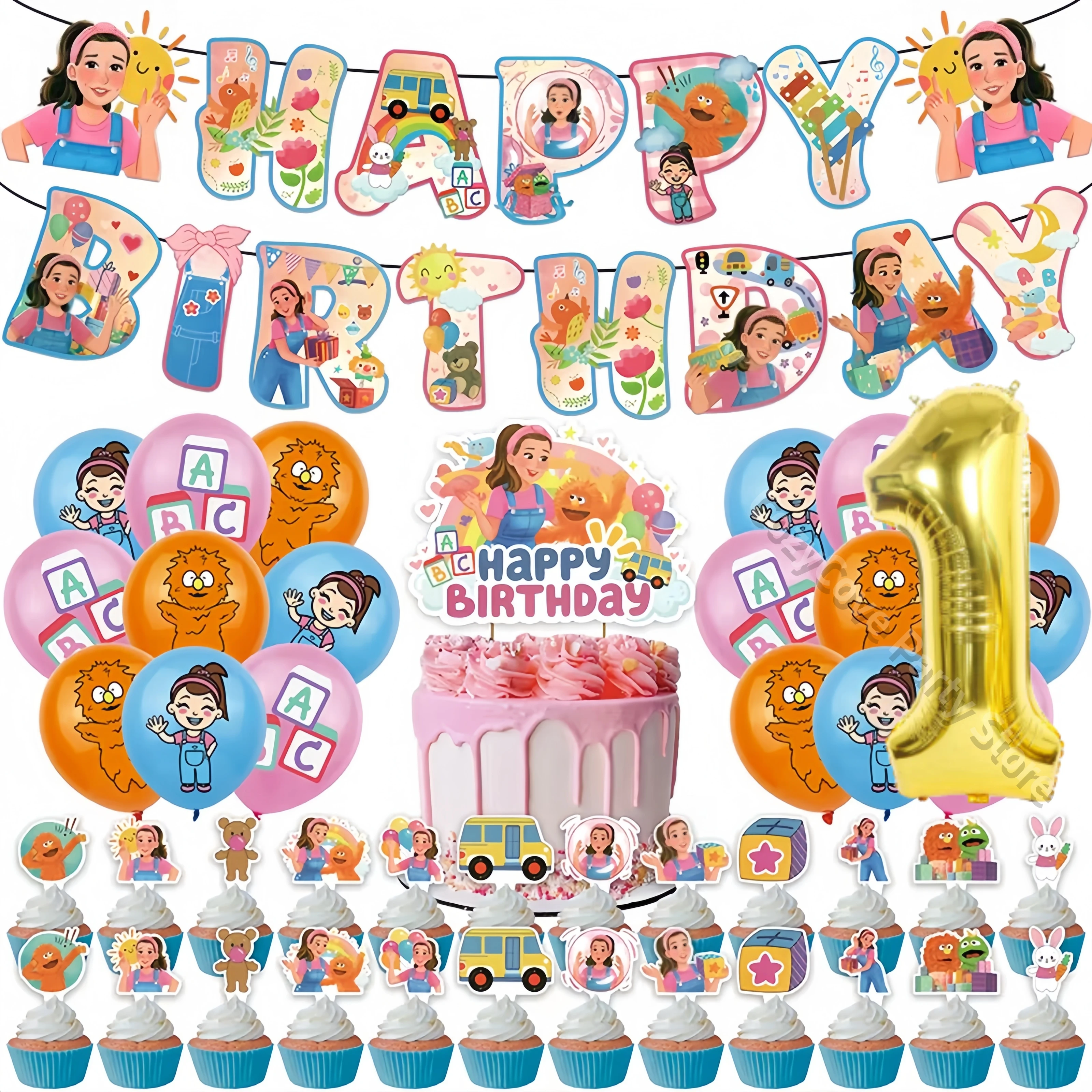 مجموعة أدوات المائدة لتزيين حفلات أعياد الميلاد من Ms Rachel Teacher، بالونات لافتة للمعلم الإنجليزي للأطفال، هدية لحفلات استقبال المولود الجديد