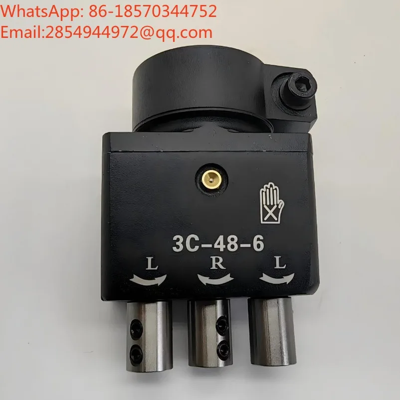 48‑6 Hinge Boring Head Woodworking Multi‑spindle Drill Unit for Cabinet Door Wooden Door Hinge Drilling