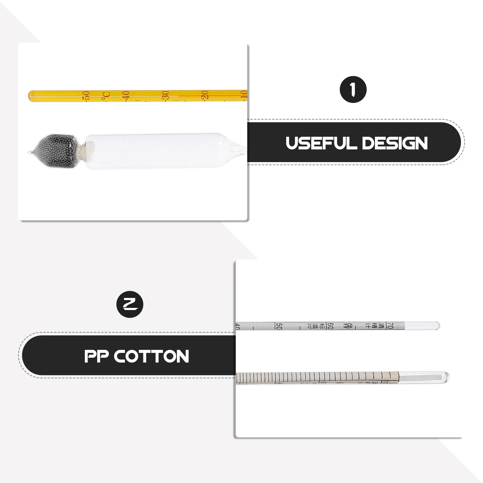 

1Set Alcohol Hydrometer Glass Wine Tester Accurate Alcohol Content Meter Portable Wine Testing Tool for Liquor Measurement