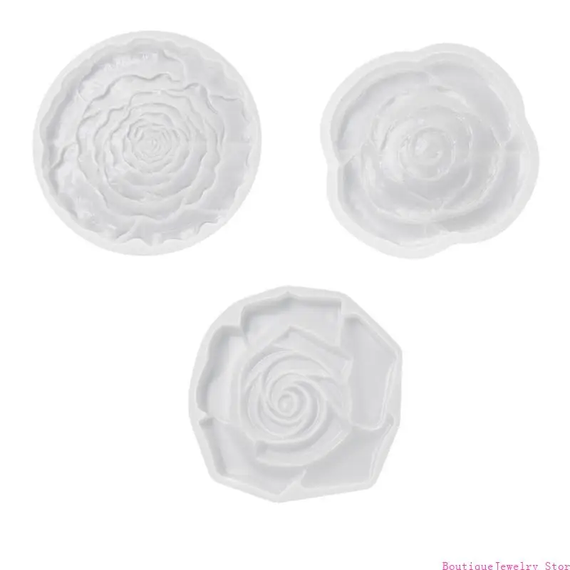 E1PE Rose Shaped Mold Silicone Material for DIY Hand-Making Resin Artworks