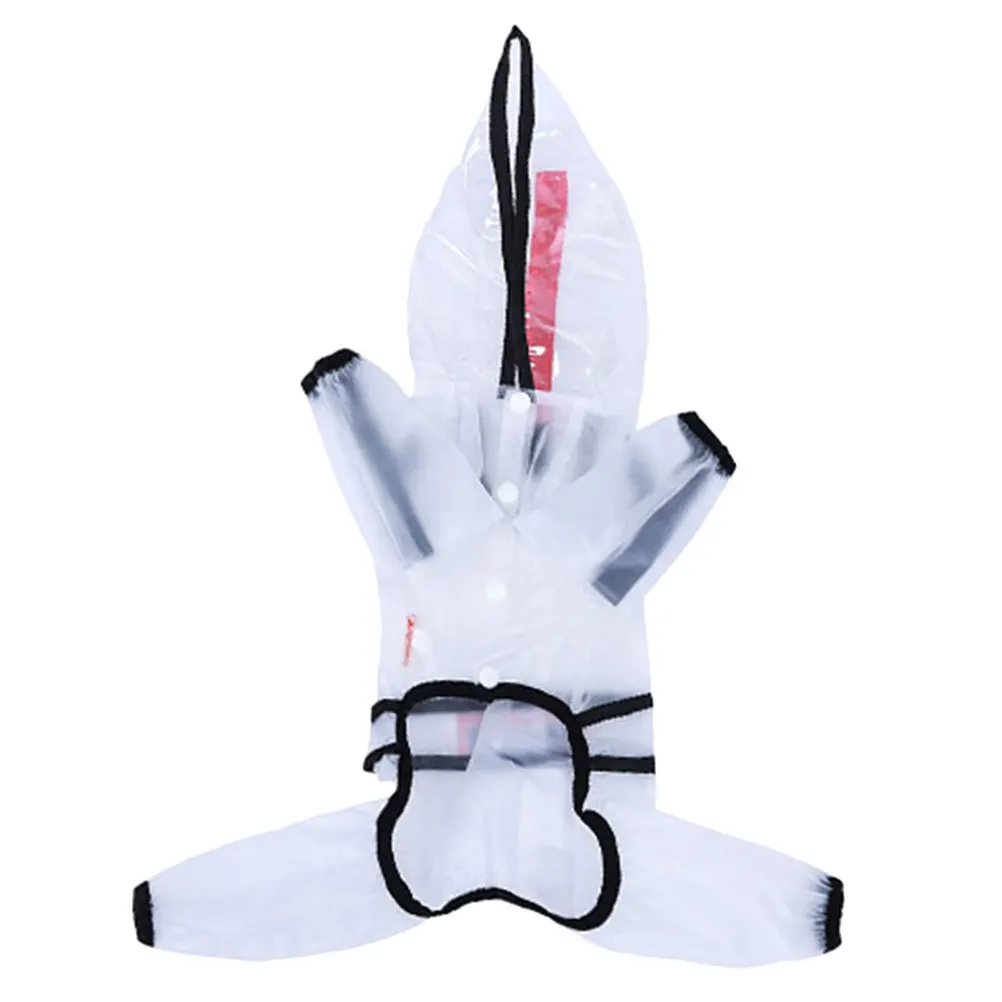 1 قطعة معطف واق من المطر الكلب شفافة مقنعين سترة مضادة للماء للكلاب المتوسطة الكبيرة خفيفة الوزن الحيوانات الأليفة المطر والعتاد في الهواء الطلق يوم ممطر