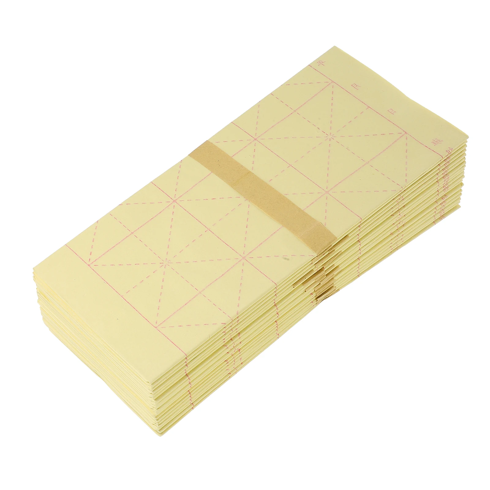 

200Pcs Chinese Calligraphy Practice Paper with Grids Xuan Rice Sheets for Beginners Enhances Stroke Control and Character