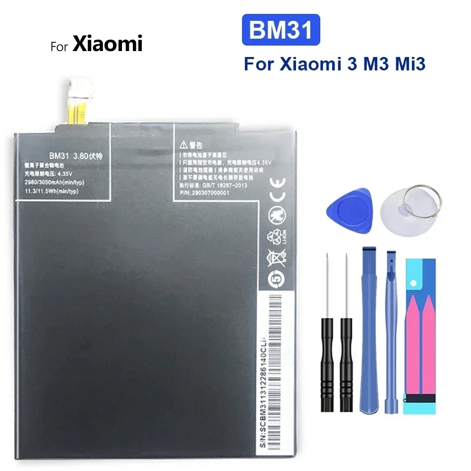 Batteria BM31, BM22, BM36, BM37, BM39, per Xiaomi Mi3, M3, Mi5, 5S, Mi5S, Mi6